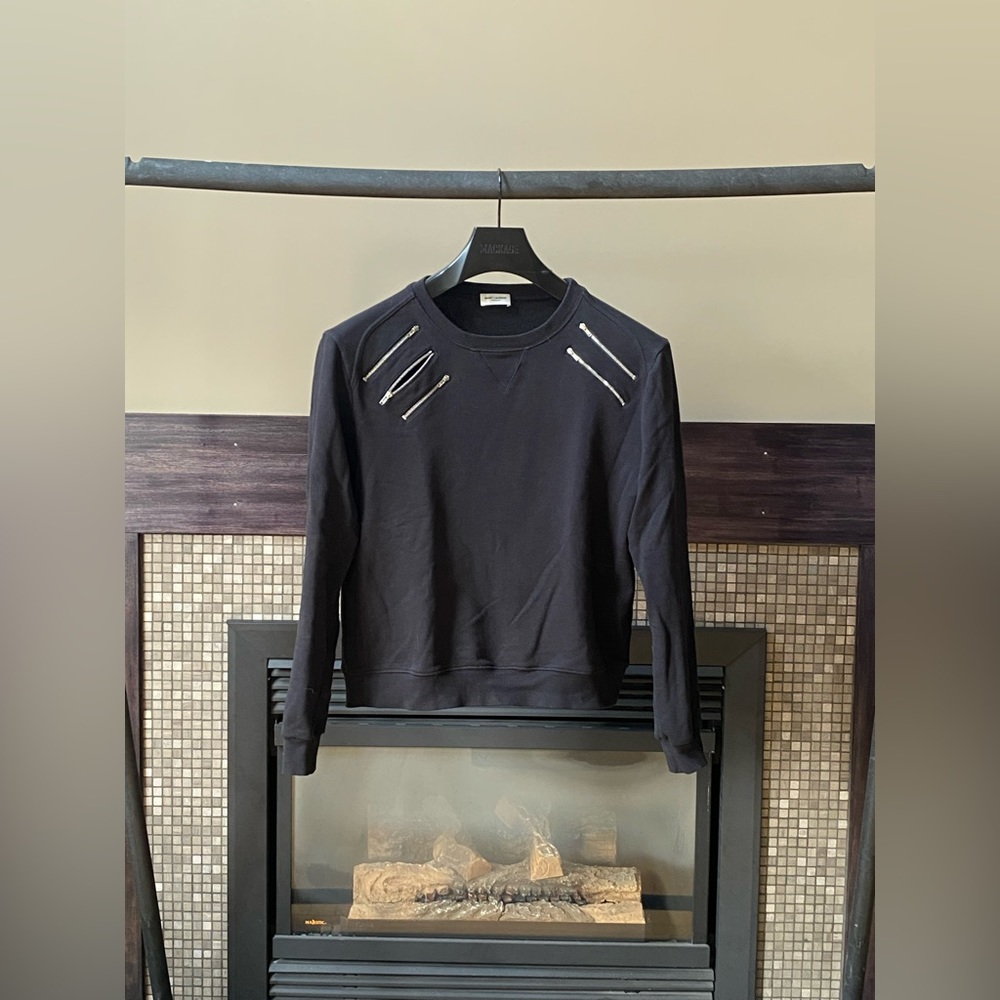 Saint Laurent FW15 5 Zip Crewneck